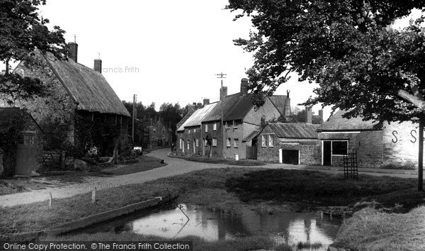 Photo of Staverton, The Village Pond c.1955