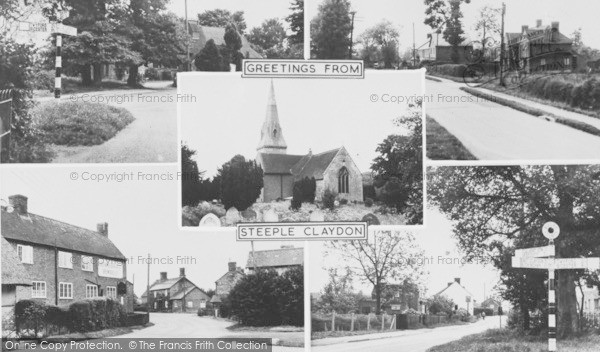 Photo of Steeple Claydon, Composite c.1955