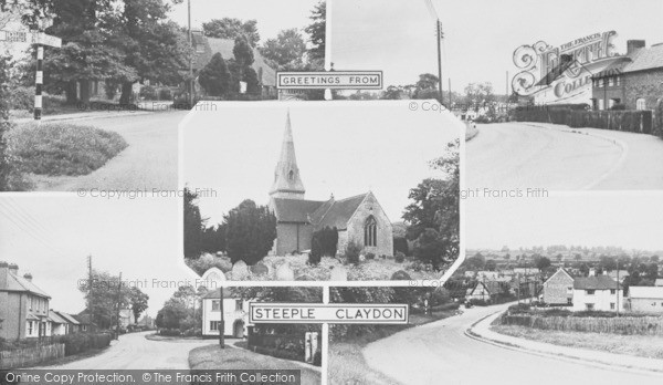 Photo of Steeple Claydon, Composite c.1955