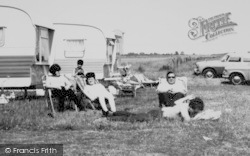 Sunbathing At Steeple Bay Camp c.1965, Steeple