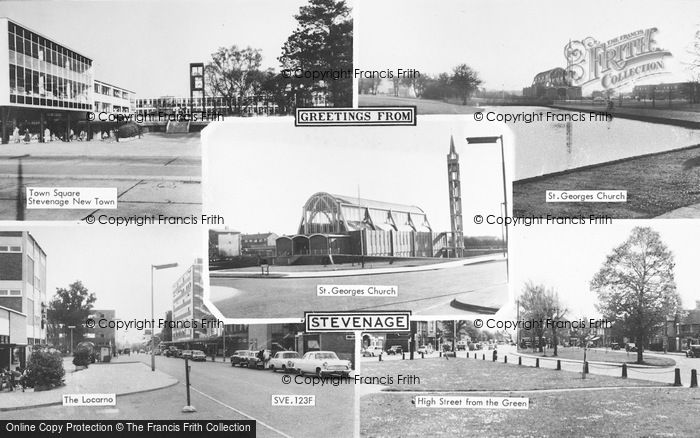 Photo of Stevenage, Composite c.1960