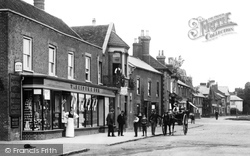 Stevenage, Shop in the High Street 1899
