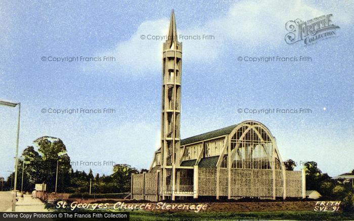 Photo of Stevenage, St George's Church c.1960