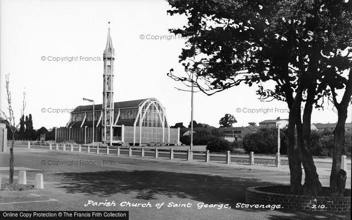 Photo of Stevenage, St George's Church c.1960