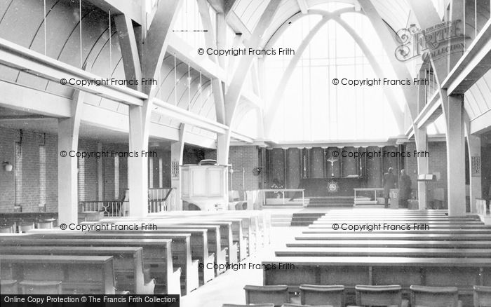 Photo of Stevenage, St George's Church Interior c.1960