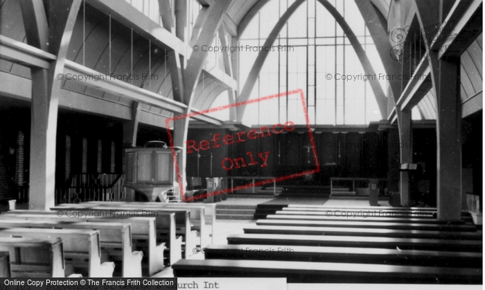 Photo of Stevenage, St George's Church Interior c.1960