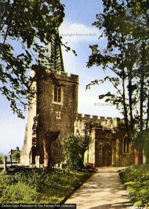 Photo of Stevenage, St Nicholas' Church c.1955