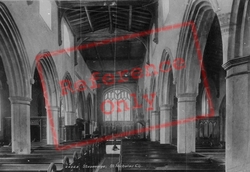 St Nicholas' Church Interior 1899, Stevenage