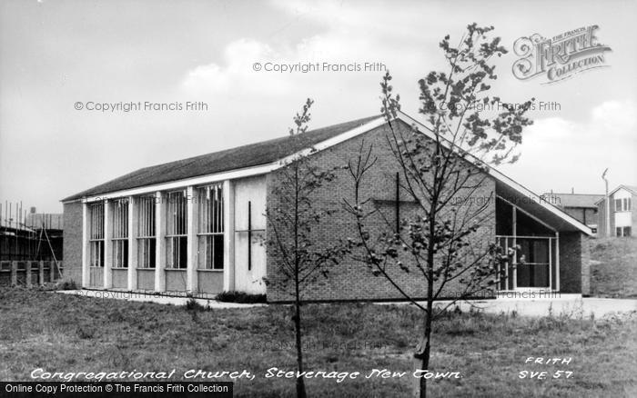 Photo of Stevenage, The Congregational Church c.1960