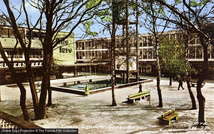 Photo of Stevenage, The Town Square c.1960