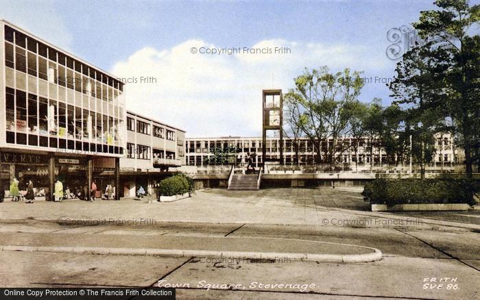 Photo of Stevenage, The Town Square c.1960