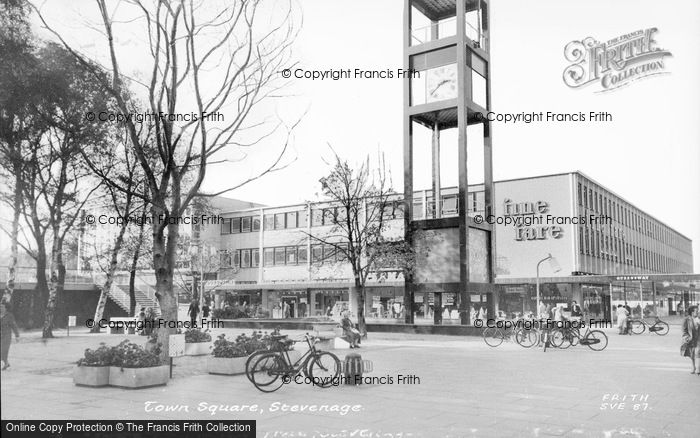 Photo of Stevenage, The Town Square c.1960