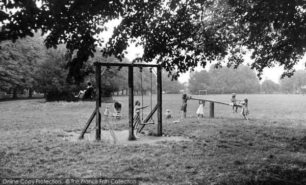 Photo of Steventon, Children Playing On The Green c.1955