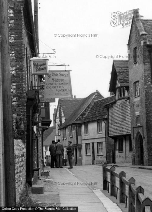 Photo of Steyning, A Conversation In Church Street c.1950