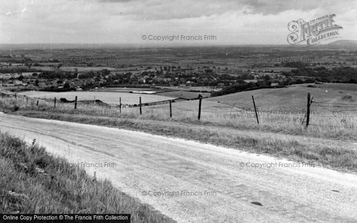 Photo of Steyning, General View From The Downs c.1955