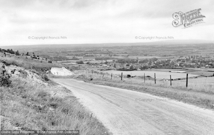 Photo of Steyning, General View From The Downs c.1955