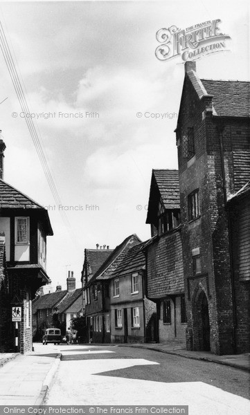 Photo of Steyning, Grammar School And Church Street c.1960