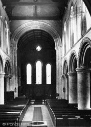 St Andrew's Church Interior c.1950, Steyning