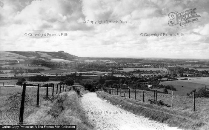 Photo of Steyning, The Downs From The East c.1960