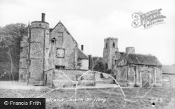Old Hall And Church c.1955, Stiffkey
