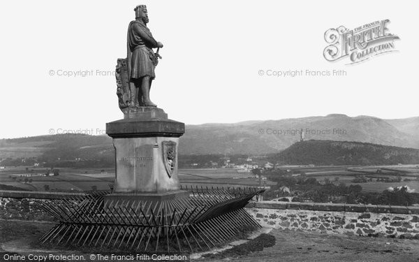 Photo of Stirling, Robert The Bruce Statue And Abbey Craig 1899