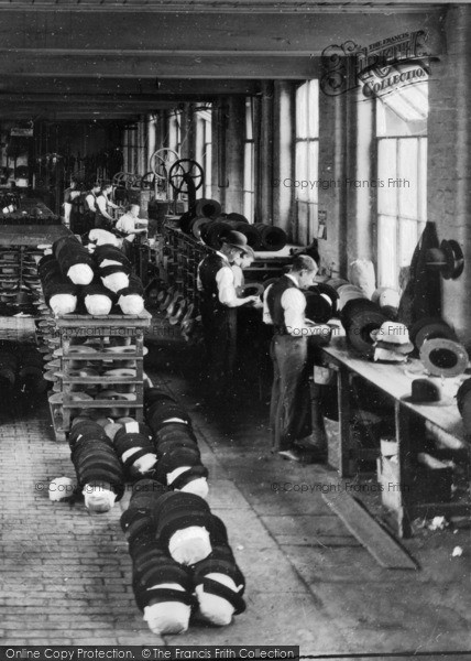 Photo of Stockport, Workers At Battersby Hat Works, Offerton c.1910