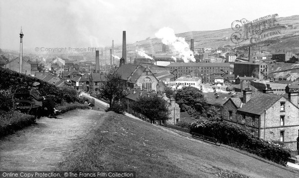 Photo of Stocksbridge, from the Clock Tower c1955