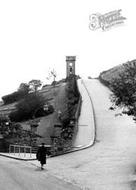 Nanny Hill And Clock Tower Gardens c.1955, Stocksbridge