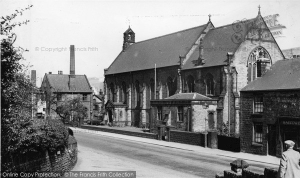 Photo of Stocksbridge, St Mattias's Church c.1955