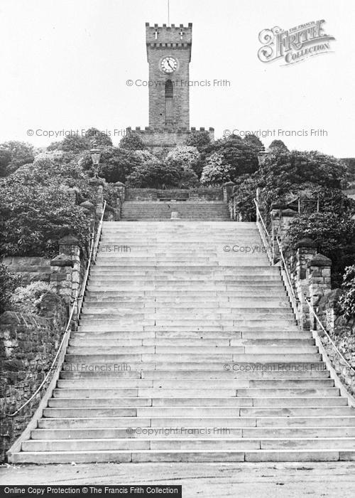 Photo of Stocksbridge, War Memorial And Steps c.1955