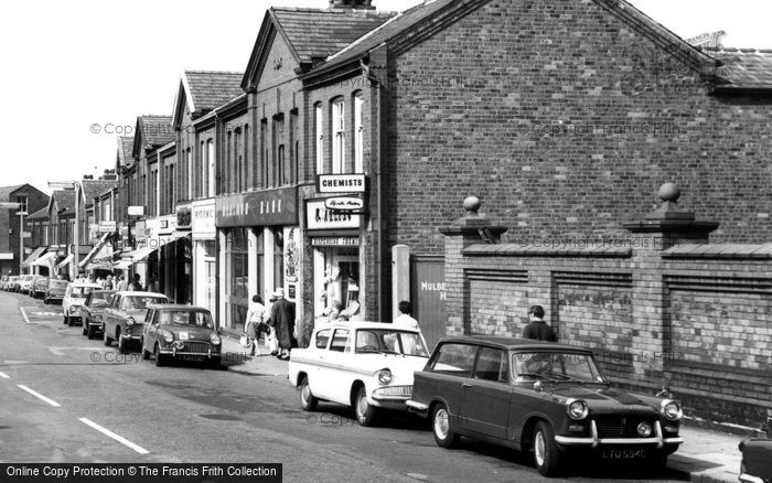 Photo of Stockton Heath, Ford Anglia And Triumph Herald Estate Cars, Old London Road c.1965