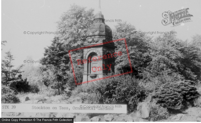 Photo of Stockton On Tees, Dobson Memorial Fountain c.1960