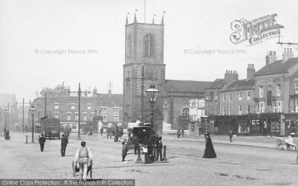 Photo of Stockton On Tees, High Street And St Thomas's Church 1899