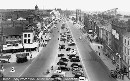 Photo of Stockton On Tees, High Street East From Town Hall c.1955