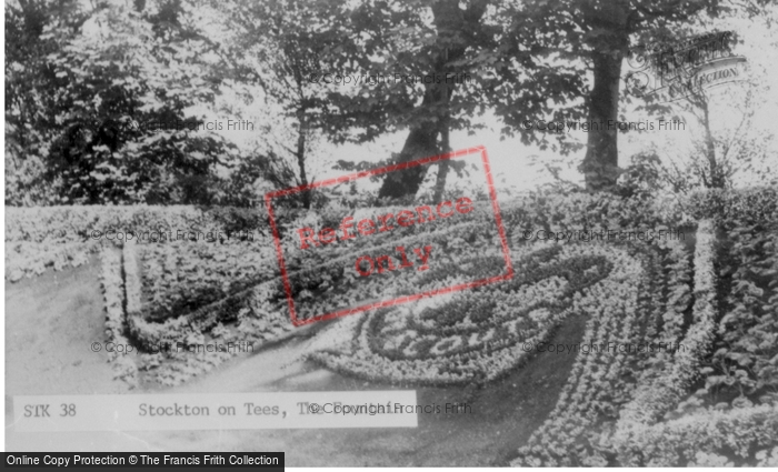 Photo of Stockton On Tees, Ornamental Garden c.1960
