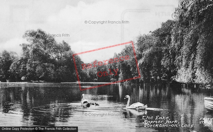 Photo of Stockton On Tees, The Lake, Ropner Park c.1955