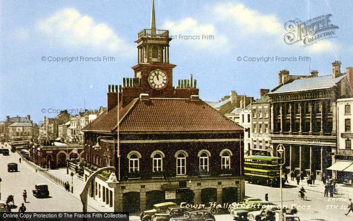Photo of Stockton On Tees, Town Hall c.1955