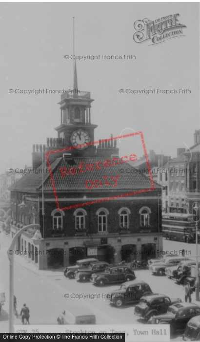 Photo of Stockton On Tees, Town Hall c.1955