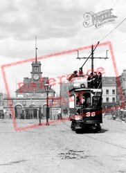 Tram In The High Street 1899, Stockton-on-Tees