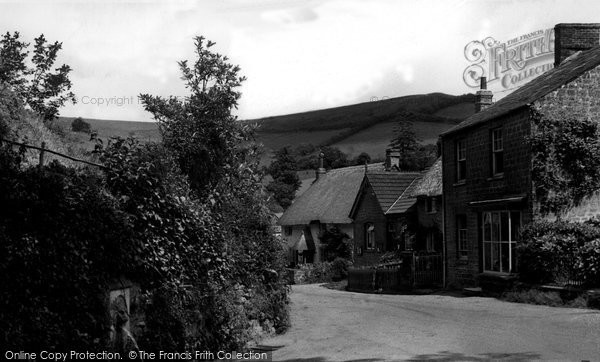 Photo of Stoke Abbott, The Waterspout And Village c.1955