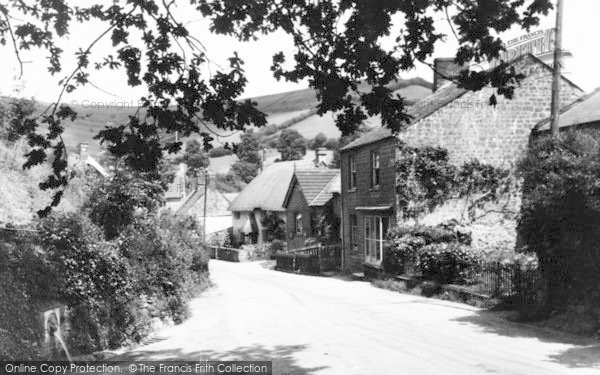 Photo of Stoke Abbott, The Waterspout And Village c.1955
