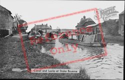 Canal And Locks c.1955, Stoke Bruerne