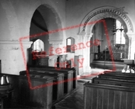 St Michael's Church Interior 1958, Stoke Charity