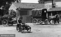 A Motorcycle And Waggon 1904, Stoke D'Abernon