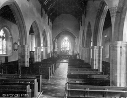 Church Interior 1934, Stoke Fleming