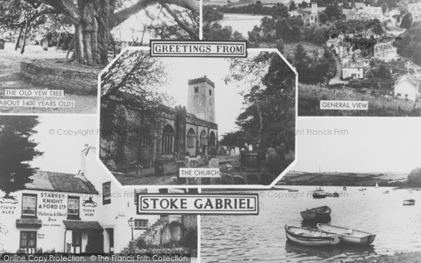 Photo of Stoke Gabriel, Composite c.1960