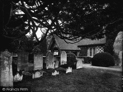 Church And Old Yew Tree 1929, Stoke Poges