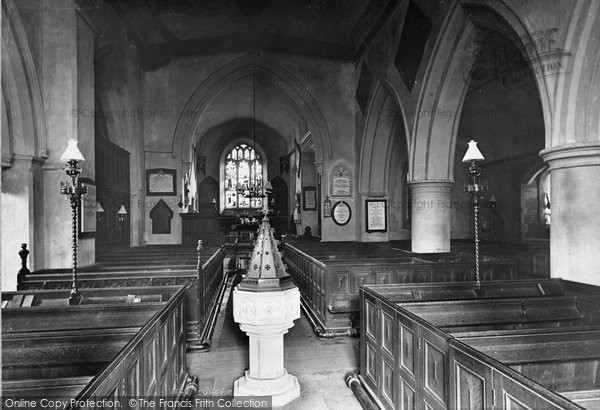 Photo of Stoke Poges, Church Interior 1895
