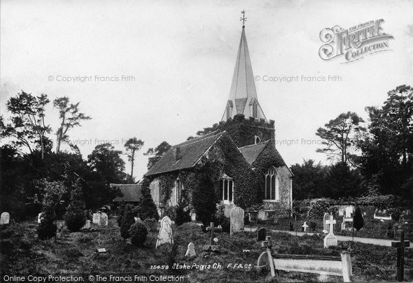 Photo of Stoke Poges, Church of St Giles 1895