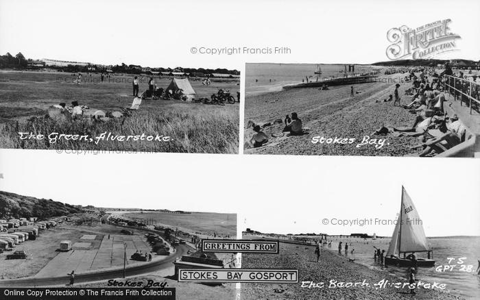 Photo of Stokes Bay, Composite c.1955